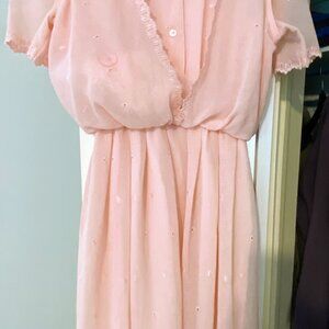 A beautiful  pink chiffon dress